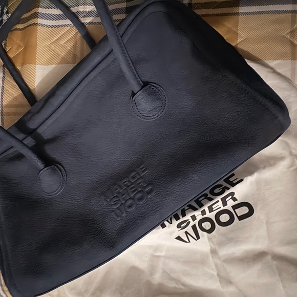 margesherwood Handbags - Margesherwood Soft Boston Nubuck Indigo